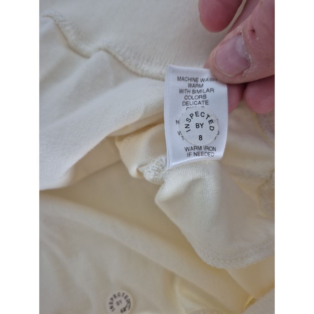 Roundtree & Yorke 1/4 Zip Sweater Mens Medium Cream Long Sleeve Pullover‎ NEW - Picture 8 of 8
